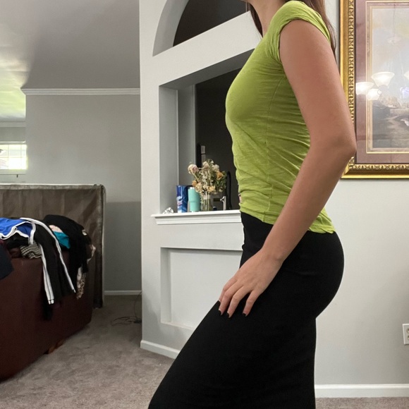 Green Full Length Tank Top - Picture 3 of 5